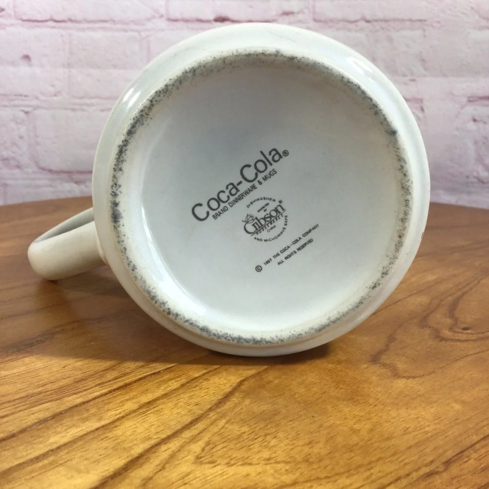 Vintage Coca-Cola Brand Graphics Ceramic Mug - 1997 - Picture 6 of 6